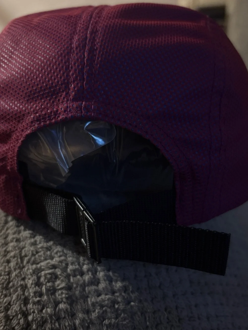 Supreme Pink and Blue Mesh Box Logo Camp Cap